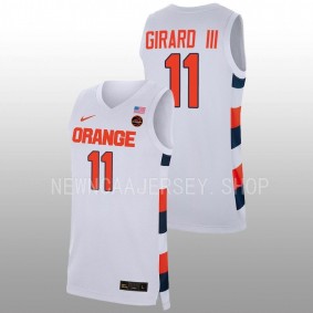 Joseph Girard III #11 White Syracuse Orange 2022-23 Replica College Basketball Jersey