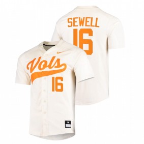 Camden Sewell Tennessee Volunteers #16 College Baseball Men White Jersey Replica