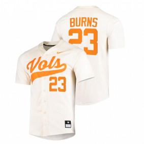 Chase Burns Tennessee Volunteers #23 College Baseball Men White Jersey Replica