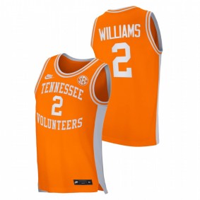 Men Tennessee Volunteers 2021 #2 Orange Grant Williams College Basketball Retro Jersey