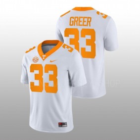 Jabari Greer Tennessee Volunteers College Football White NIL Replicaame #33 Jersey