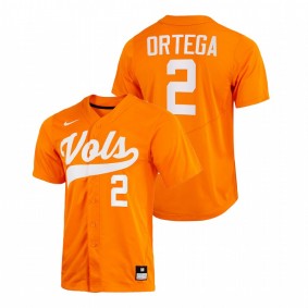 Tennessee Volunteers #2 Jorel Ortega College Baseball Orange Jersey Home Men