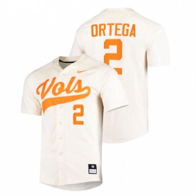 Jorel Ortega Tennessee Volunteers #2 College Baseball Men White Jersey Replica