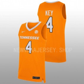 Tennessee Volunteers Tyreke Key 2022-23 Orange Replica Basketball Men Jersey