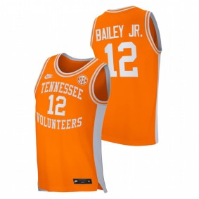 Men Tennessee Volunteers 2021 #12 Orange Victor Bailey Jr. College Basketball Retro Jersey