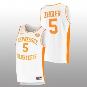 Tennessee Volunteers Zakai Zeigler 2022-23 White College Basketball Replica Men Jersey