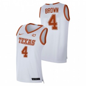 Greg Brown Texas Longhorns 2020-21 White Alumni Limited Player Jersey