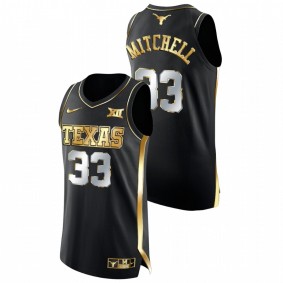 Texas Longhorns Tre Mitchell Black Golden Edition 2021 Top Transfers Jersey