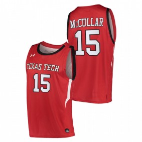 Kevin McCullar #15 Red Texas Tech Red Raiders 2022 Replica College Basketball Jersey