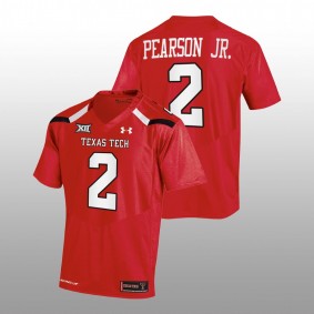 Reggie Pearson Jr. Texas Tech Red Raiders College Football 2022-23 Red Men Jersey