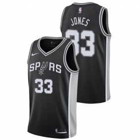 Tre Jones 2020-21 Black Icon 2020 NBA Draft Jersey