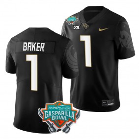 UCF Knights Javon Baker 2023 Gasparilla Bowl #1 Black Football Jersey Men's