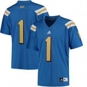 UCLA Bruins #1 Men Blue NCAA Football Jersey