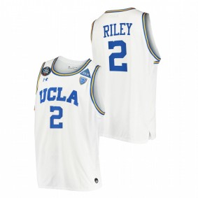 Men UCLA Bruins #2 White Cody Riley JRW 2021 March Madness Final Four Jersey