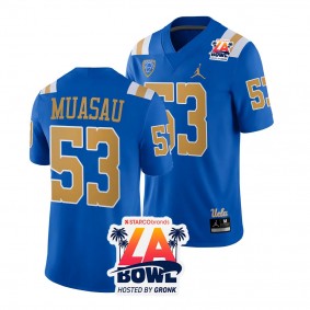 Men's Darius Muasau UCLA Bruins 2023 LA Bowl Blue #53 Football Jersey