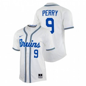 Darius Perry UCLA Bruins #9 College Baseball Men White Jersey Replica