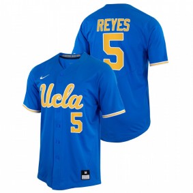 UCLA Bruins #5 Daylen Reyes College Baseball Royal Jersey Full-Button Men