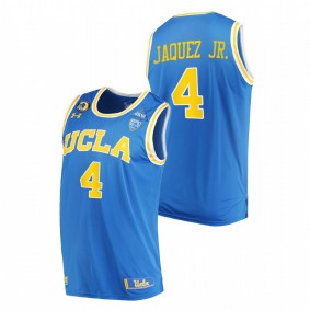 Men UCLA Bruins #4 Blue Jaime Jaquez Jr. 2021 March Madness Elite 8 College Basketball Jersey