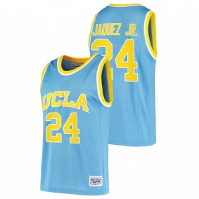 Men UCLA Bruins Jaime Jaquez Jr. #24 Blue Commemorative Classic Jersey