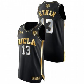 Men UCLA Bruins #13 Black Jake Kyman College Basketball Golden Edition Jersey