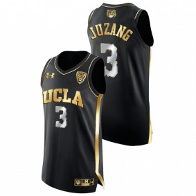 Men UCLA Bruins #3 Black Johnny Juzang College Basketball Golden Edition Jersey