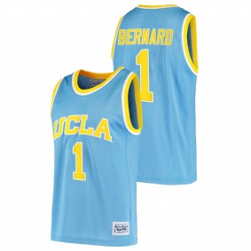 Men UCLA Bruins Jules Bernard #1 Blue Commemorative Classic Jersey