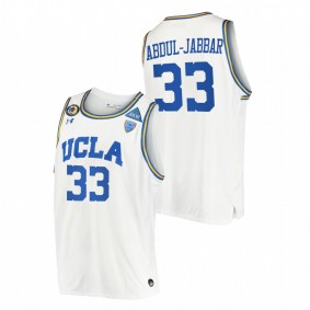 Men UCLA Bruins #33 White Kareem Abdul-Jabbar Stand Together College Basketball Jersey