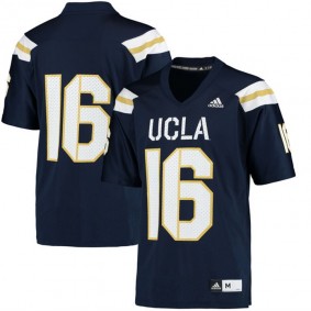 UCLA Bruins #16 Men Navy NCAA Football Jersey