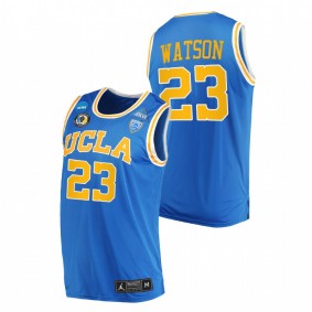 Men UCLA Bruins Peyton Watson #23 Blue College Basketball Jersey