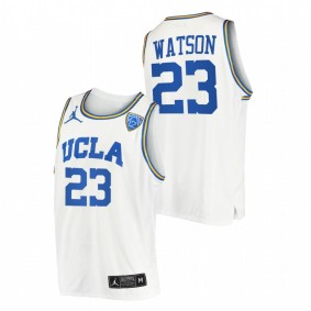 Men UCLA Bruins Peyton Watson #23 White College Basketball Jersey