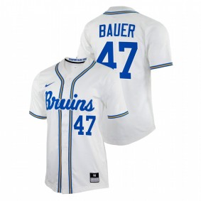 Trevor Bauer UCLA Bruins #47 College Baseball Men White Jersey Replica