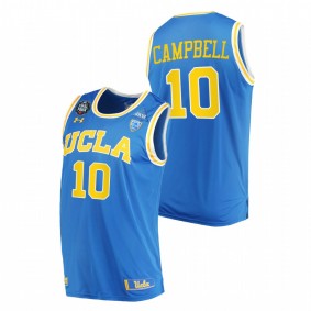 Men UCLA Bruins #10 Blue Tyger Campbell PAC-12 2021 March Madness Final Four Jersey