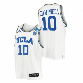 UCLA Bruins Tyger Campbell White 2022 NCAA March Madness Sweet 16 Men Jersey