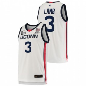 UConn Huskies Jeremy Lamb White College Basketball Alumni Men Jersey