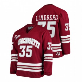 UMass Minutemen Filip Lindberg #35 Maroon 2021-22 Alumni Player Hockey Jersey Men