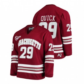 UMass Minutemen Jonathan Quick #29 Maroon 2021-22 Alumni Player Hockey Jersey Men