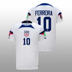 Jesus Ferreira USA Soccer 2022 FIFA World Cup White Home Men Jersey