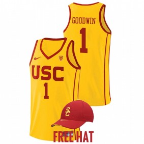 Chevez Goodwin #1 Yellow USC Trojans 2021-22 Home College Basketball Jersey