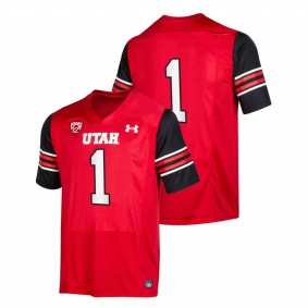 Utah Utes 2021-22 Red College Football Replica #1 Jersey