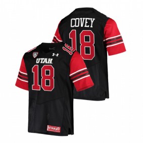 Britain Covey Utah Utes 2021-22 Black College Football Premier #18 Jersey