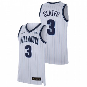 Brandon Slater #3 White Villanova Wildcats 2021-22 Home College Basketball Jersey