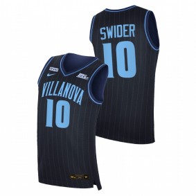 Cole Swider Villanova Wildcats 2020-21 Navy Big East College Basketball Jersey