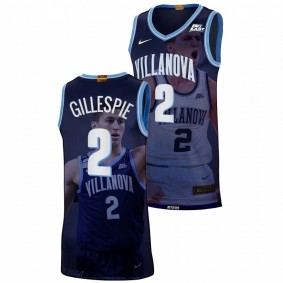 Collin Gillespie #2 Navy Villanova Wildcats Fashion Edition 2022 March Madness Highlights Jersey