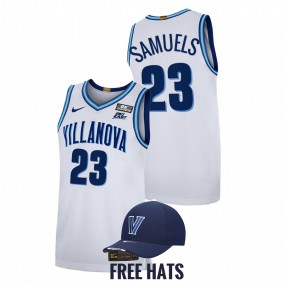 Villanova Wildcats Jermaine Samuels 2021-22 White Home Elite Basketball Men Jersey