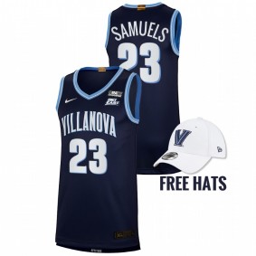 Villanova Wildcats Jermaine Samuels 2021-22 Navy Elite Basketball Road Men Jersey