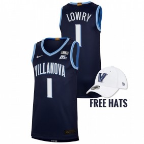 Villanova Wildcats Kyle Lowry Navy Elite Basketball NBA Alumni Men Jersey