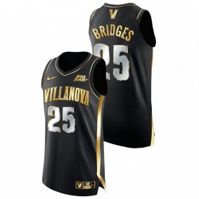 Villanova Wildcats Mikal Bridges Black Golden Edition NBA Alumni Men Jersey