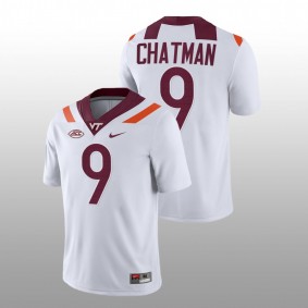 Armani Chatman Virginia Tech Hokies College Football 2022-23 White NIL Replica #9 Jersey