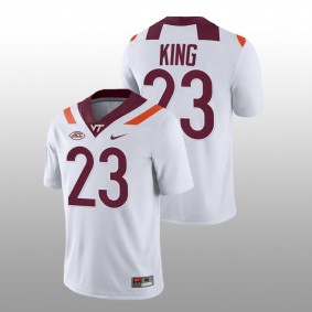 Keshawn King Virginia Tech Hokies College Football 2022-23 White NIL Replica #23 Jersey