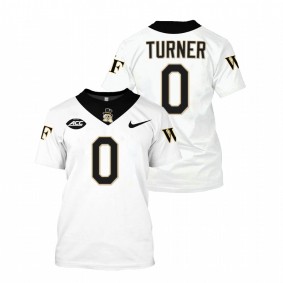 Wake Forest Demon Deacons Christian Turner #0 White College Football Replica Jersey Shirt